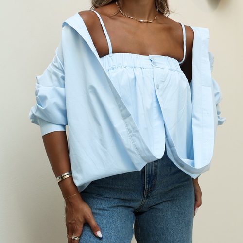 Double Blue Top