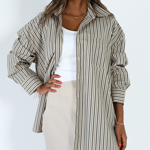 Stripe brown Top