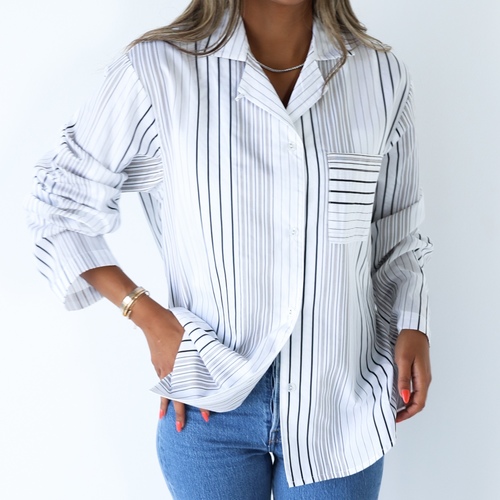 White Stripe Shirt