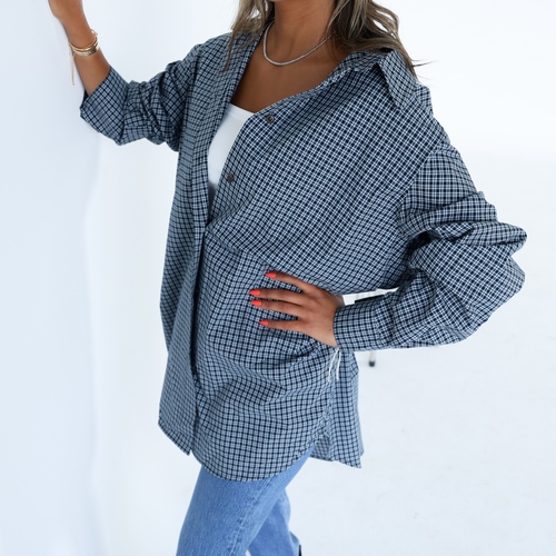 Plaid Navy blue shirt