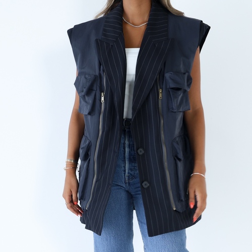 Pocket Vest Over size