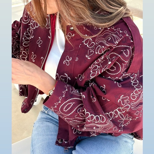 Bandana Bordeaux Jacket