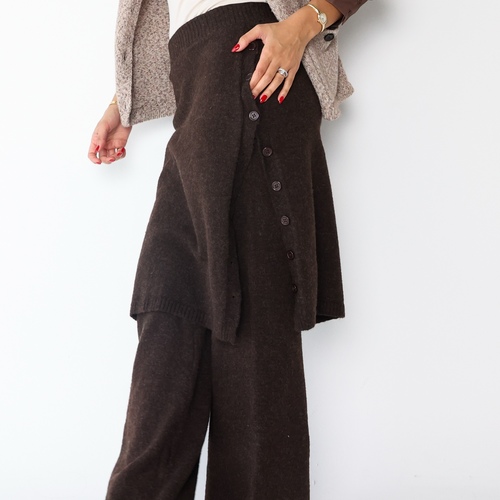 Wool Skirt pants brown