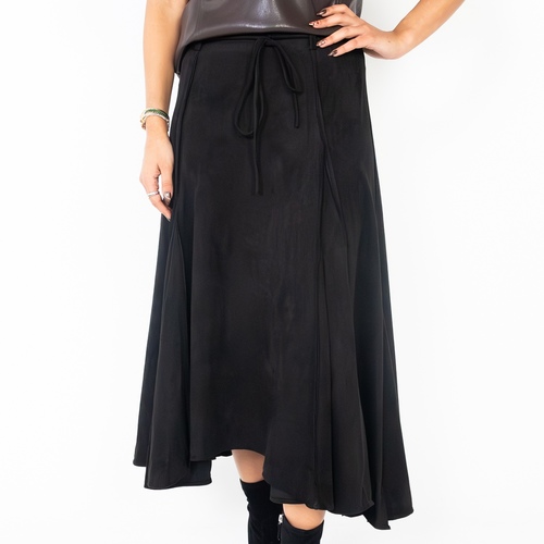 Suede Black Skirt