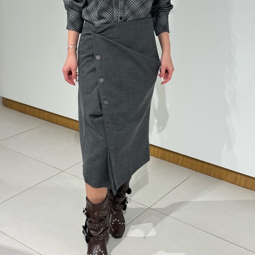 Flip & Fold Skirt  ( Grey )