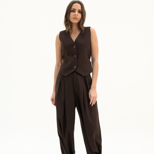 Brown  Set vest & Pants