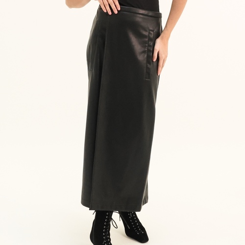 Leather Skirt Black