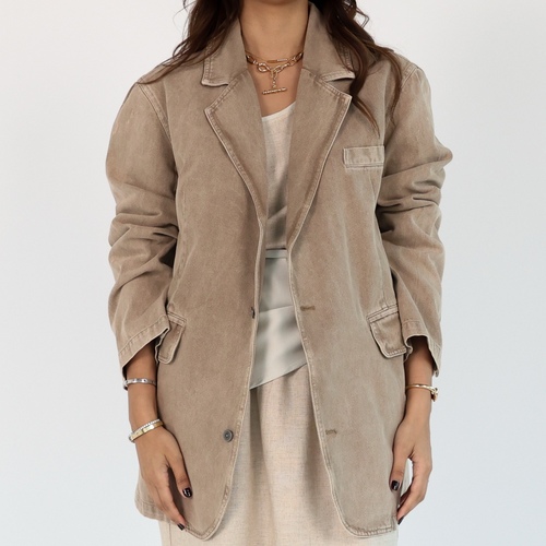 Denim Beige Blazer