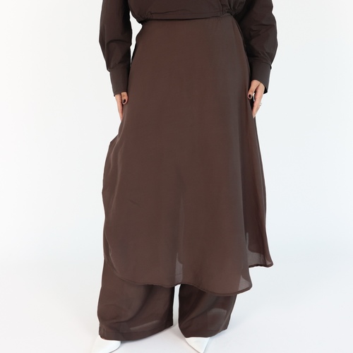 Silk Pants Brown