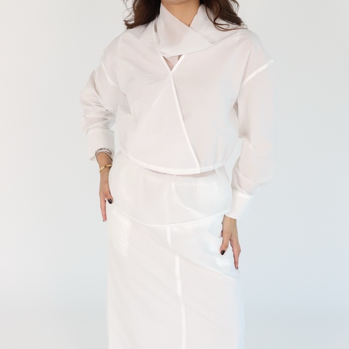 Sheer Set skirt & Top white