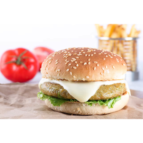 Chicken Burger - Our
  special chicken patty, iceberg lettuce, and classic mayonnaise spread. Served with fries on the side.