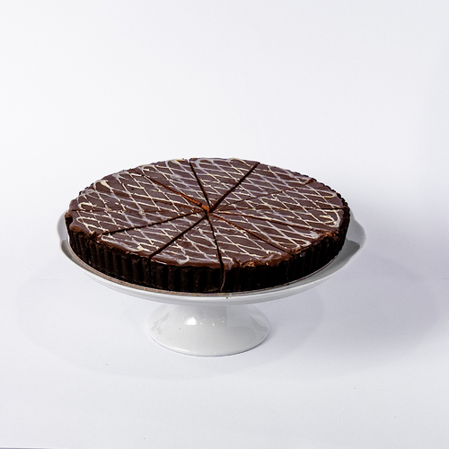 Oreo Ice Cream Tart - Served with chocolate sauce.