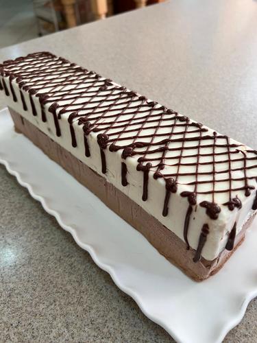 Cassata Ice Cream - Chocolate and vanilla ( with Toffee) - Cassata Ice Cream - (2 Layers) - Italian Frozen Desserts Flavors: Chocolate and Vanilla (with toffee)
