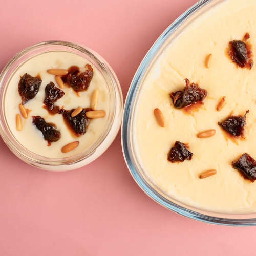 Rice Pudding with Prune Sauce - 24 hours of preparation time.