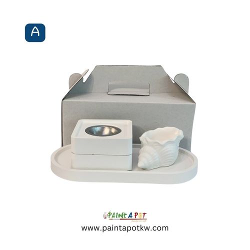 Square box Mubkhar - Includes: tray Figure (can, bowl, diffuser, or plate) Vaporizer 6 colors a brush
 *Please write the letter of the required box in the notes*