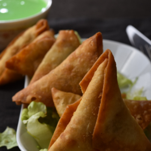 Biryani Gate - Mini Cheese Samosa - 6 pcs of Samosa with Ketchup