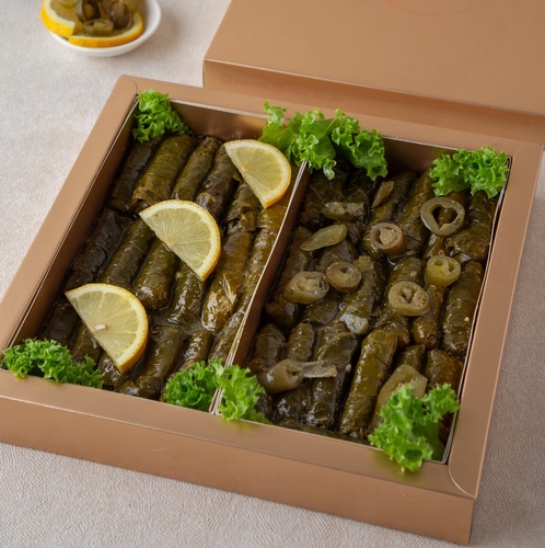 mix grape leaves lemon , jalapeno