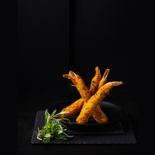 فوراي الربيان مع الزعتر - فوراي الربيان مع الزعتر -  ربيان مقلي مع الزعتر الاخضر تقدم مع صلصة الترتار