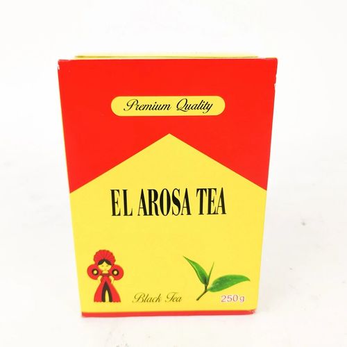 Al Arousa black fine tea - Kenyan tea with a natural oriental taste. You can enjoy a great-scented cup of tea right down to the last sip 
 250 gm black tea 
 Packed in Egypt