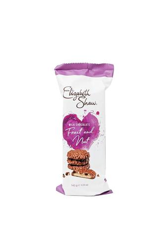 Elizabeth Shue Milk Chocolate Biscuits with Fruits and Nuts 140g - Elizabeth Shue Milk Chocolate Biscuits with Fruits and Nuts 140g