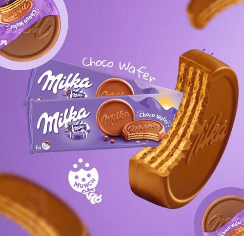 Milka Choco Wafer Chocolate 150g 5 pieces