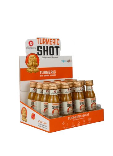 Turmeric Shot 30ml Pack of 16 - Introducing Turmeric Shot, packed with a powerful blend of natural ingredients to energize your health journey. 
 Ingredients: Turmeric. Ginger...