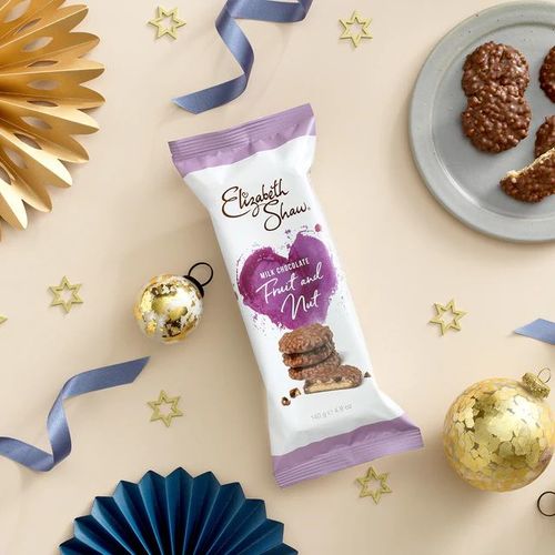 Elizabeth Shue Milk Chocolate Biscuits with Fruits and Nuts 140g - Elizabeth Shue Milk Chocolate Biscuits with Fruits and Nuts 140g