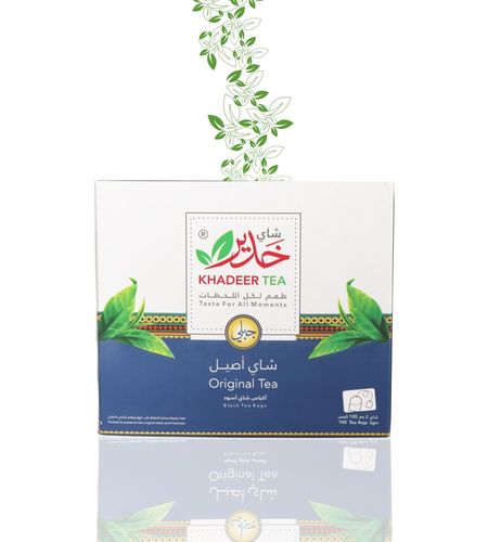 khadeer tea - Black tea suspension 200 grams (mountain) 
 100 bags Pure hand-picked Ceylon