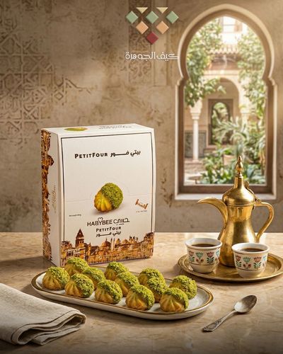 Premium pistachio petit fours, 12 sachets