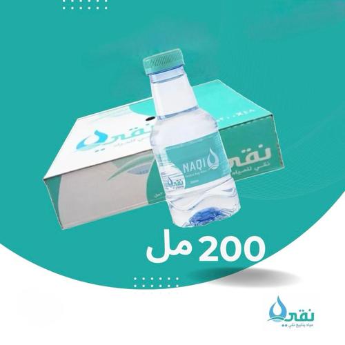 NAQI WATER - 200ML WATER 48 PCS - PURE BOTTLES ARE DESIGNED IN AN AESTHETIC AND DISTINCTIVE WAY, WITH HIGH TRANSPARENCY AS GLASS, THE HEALTHIEST PET MATERIAL IS USED, PURE WATER IS EXTRACTED FROM UNDERGROUND WELLS, WHICH ARE AL-QASSIM WELLS 
 LOW SODIUM 
 200ML 
 48 PIECES 
 ORIGIN COUNTRY : SAUDI ARABIA