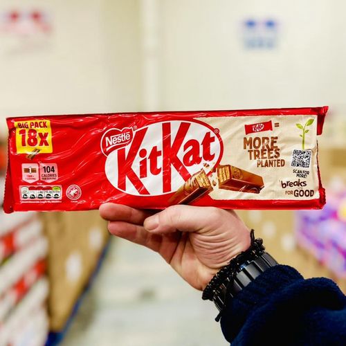 Kit Kat Original Milk Chocolate (New Shape, No Foil) 18 Pieces 372.6g