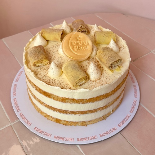 كيك دارابيل - Almond sponge cake, Darabeel infused frosting