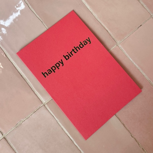 red happy birthday