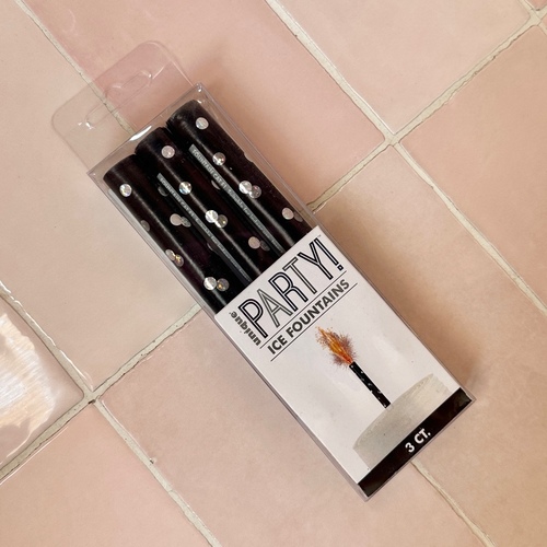 black firecracker candles