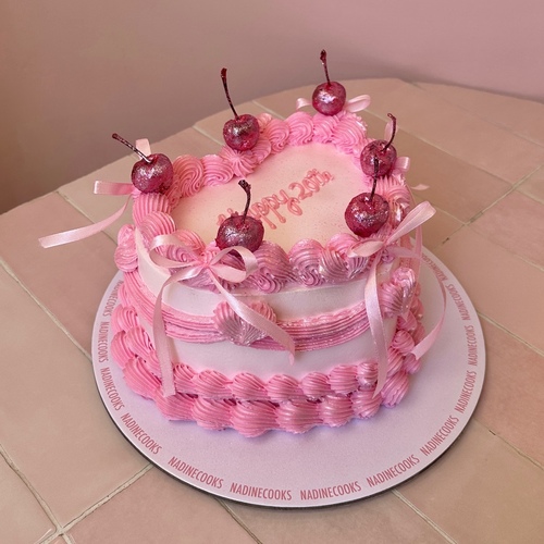 Glittery Pink Cherries