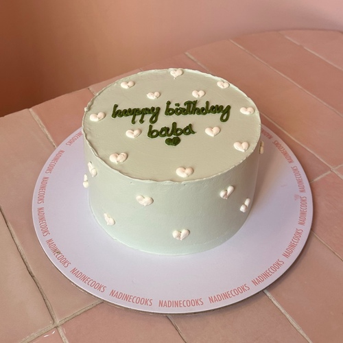 Round pastel green