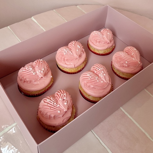 Cupcake Hearts - Mix vanilla and choco