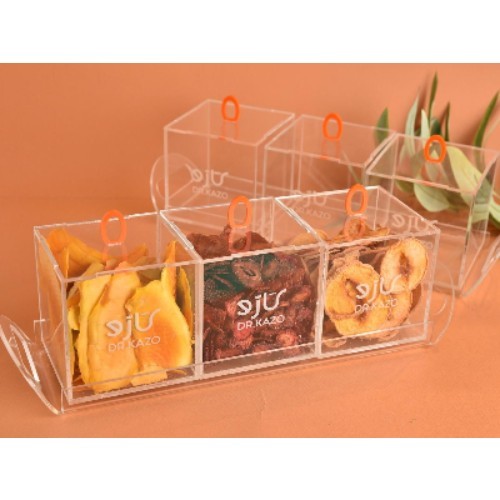 Dr. Kazuo Triple Tray - You can choose 3 kinds of your favorite nuts.