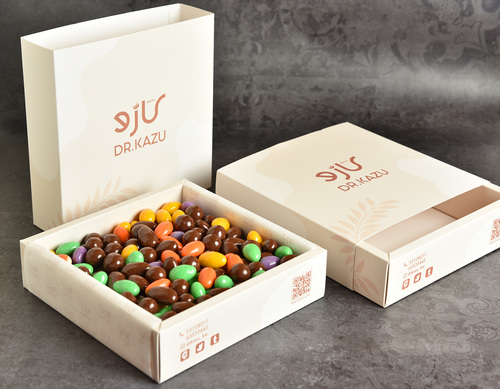 A box of healthy chocolate mix