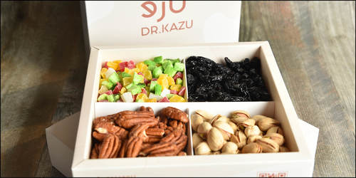 Dr. Kazu - A box of protein queso