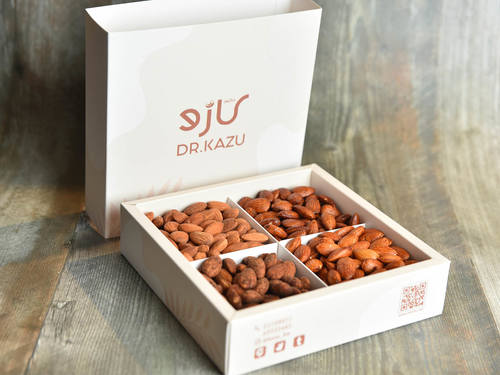 A box of almonds