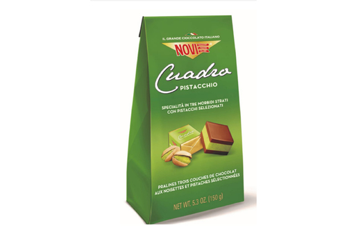 Chocolate with pistachio 150 grams - Italian product free of palm oil