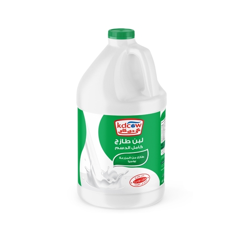 Laban Full Cream 2.850 Liter - Fresh Laban Full Cream From 100% Fresh Cow’s Milk Pasteurized & Homogenized Ingredients: 100% Fresh Cow’s Milk , Fat 3% min , Min. 8.5% MSNF , Culture , Vitamins A & D3 Keep Refrigerated (0 to 5 ºC ) Shake Well Before Opening 
 Expiry life: 10 days of production date