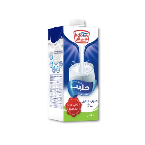 Long Life Lactose Free Full Cream Milk 1 Liter - Full Cream Lactose Free Milk From 100% Pure and Fresh Cow's Milk, Long Life,UHT-Treated & Homogenized Enriched With Vitamins A & D3Ingredients:100% Fresh Cow's Milk, Min. 3?t, Min. 8,5 % MSNF, Lactase Enzyme, Lactose Content is Less than 0,1 %, Vitamins A & D3No Water, Milk Powder or Preservatives added.Will remain fresh & maintain its nutritional value and fresh taste until expiry date under recommended storage temperature below 25°C provided that package integrity is maintained.
Refrigerate after opening and consume within 3 days100% Fresh Natural MilkNo PowderNO Preservatives
Expiry life: 4 Months of production date