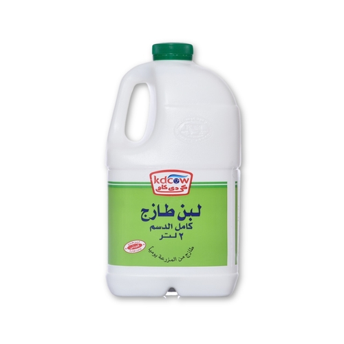 Full Cream Fresh Laban 2 Liter - Fresh Laban Full Cream From 100% Fresh Cow’s Milk Pasteurized & Homogenized Ingredients: 100% Fresh Cow’s Milk , Fat 3 min , Min. 8.2% MSNF , Culture , Vitamins A & D3 Keep Refrigerated (0 to 5 ºC ) Shake Well Before Opening 
 Expiry life: 10 days of production date