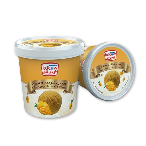 Kdcow - Ice Cream Mango 1 Liter - Mango Ice Cream
Min. 475 g, Pasteurized
Min. fat 10%, Min. 30 % Total Solids 
Ingredients:
Fresh Cow’s Milk, Sugar, Butterfat, Vegetable Fat (Palm Oil), Glucose, Milk Solids, Approved Emulsifiers & Stabilizers: Carob Bean Gum (E 410), Guar Gum (E 412), Vegetable Mono & Diglycerides of Fatty Acids (E 471), Nature Identical Mango Flavor, Approved Colors: Natural Curcumin ( E100), Beetroot red (E162)
Keep Frozen Below (-18 ˚c) 
 Expiry life: Year of production date