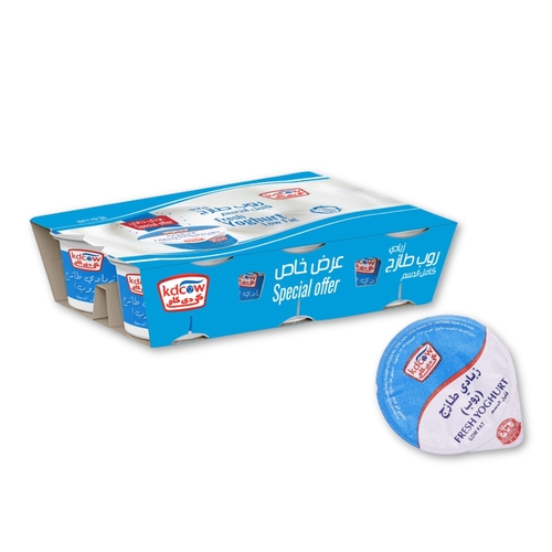 Low Fat Fresh Yogurt 170 Gm 6 Pieces - Fresh Yogurt Low Fat From 100% Fresh Cow’s Milk
Pasteurized & Homogenized Ingredients: 100% Fresh Cow’s Milk , Max. Fat 2% , Min. 8,5 % MSNF , Culture , Milk Solids , Approved Stabilizer Agar ( E 406) ,Vitamins A & D3
Keep Refrigerated (0 to 5 °C ) 
Expiry life: 10 days of production date