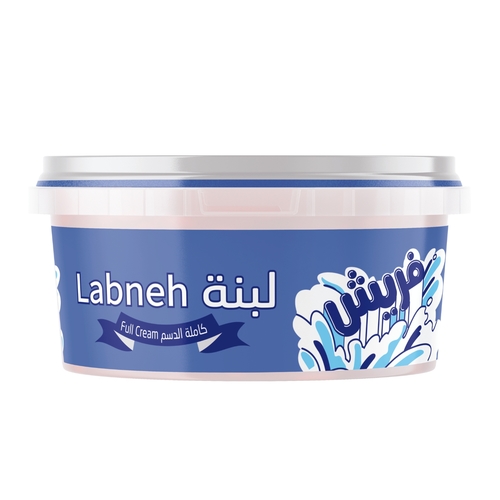 Fresh Full Cream Labneh 250 GM - Fresh Labneh  Full Cream made From 100% Fresh Cow's Milk Ingredients:   Min Fat 3% - Min 19% Total Solids  Fresh Cow's Milk^ Milk Fat^ Milk Solids^ Culture^ Max 0.5% Salt^ Approved Emulsifiers & stabilizers 
 Expiry life: 14 Days of production date