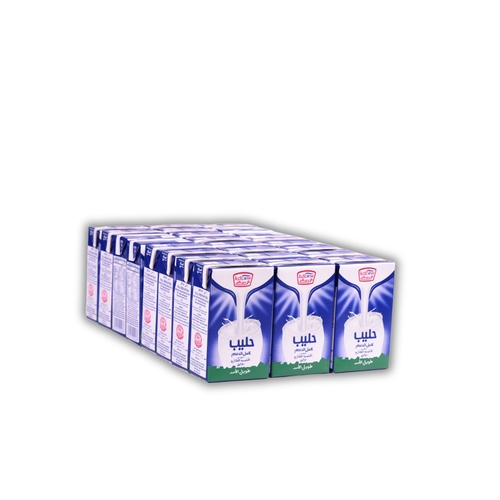 Long Life Full Cream Milk 250 Ml 24 Pieces - Long Life Full Cream Milk From 100% Pure and Fresh Cow’s Milk
UHT – Treated & Homogenized
Enriched With Vitamins A & D3
 Fat 2% Min, Min. 8,5 % MSNF, Vitamins A & D3
 No Water, Milk Powder, or Preservatives added
Will remain fresh & maintain its nutritional value and fresh taste until the expiry date under recommended storage temperature below 25°C provided that package integrity is maintained.
Refrigerate after opening and consume within 3 days Expiry life: 6 months of production date