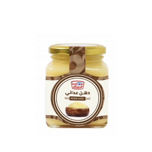 Adani Ghee 250 GM - Pure Ghee Produced from Butter of Fresh Cow’s Milk Adani fat contains a high percentage of probiotics, protein and phosphorous as well, and also helps the body to get rid of toxins, and helps in the health of the digestive system, vitamin B12, in addition to calcium important for bone health, Min. Fat 99.6 % Ingredients:
Butter of Fresh Cow’s Milk , Natural Spices
Store at (5 to 10°c )

Expiry life: 1 Year of production date